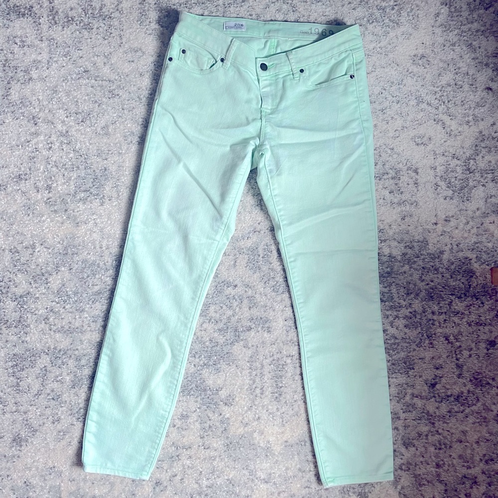 GAP Teal Skinny Jeans | Size 27/4R